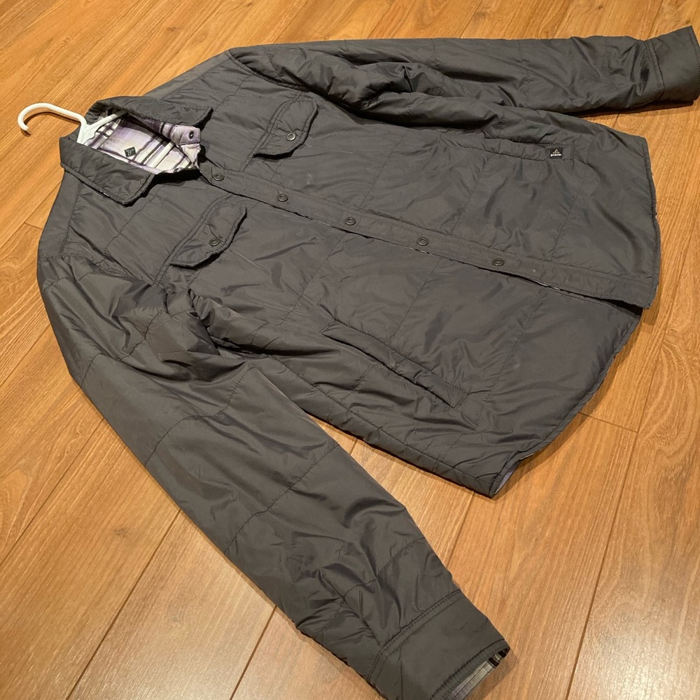 Prana midweight Reversible Jacket Flannel Gray